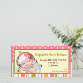 4x8 Foto Geburtshaus Ankündigung Tropical Punch Gi (Stehend Vorderseite)