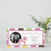 4x8 Jungle Queen Tiger Foto Geburtserklärung Ankündigung (Stehend Vorderseite)