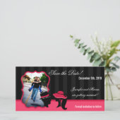 4x8 Verlobung Ankündigung Formal Hats Elegant (Stehend Vorderseite)