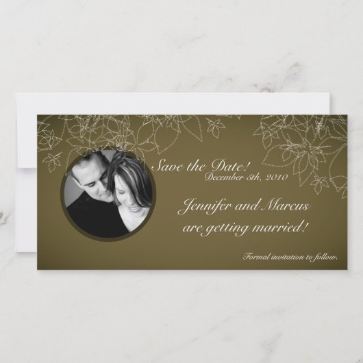 4x8 Verlobung Ankündigung Herbst Herbst Herbst (Vorderseite)