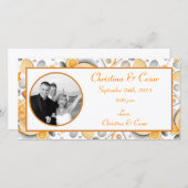 4x8 Verlobung Foto Ankündigung Assorted Seashel (Vorne/Hinten)