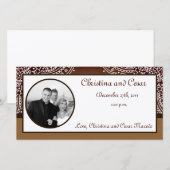 4x8 Verlobung Foto Ankündigung Deep marokkanische  (Vorne/Hinten)