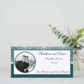 4x8 Verlobung Foto Ankündigung Nacht in Indien (Stehend Vorderseite)