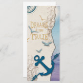 4x9,25 Dreams Do Come True Card für Reisende Ankündigung (Vorne/Hinten)