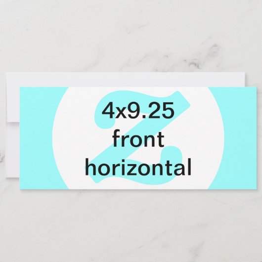 4x9,25 horizontale Einladung (Vorderseite)