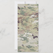 4x9.25 Menu Cards Army OCP Camouflage Uniform Camo Einladung (Rückseite)