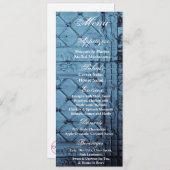 4x9,25 Menü Cards Rustikale Zinn-Panel-Decke Land Einladung (Vorne/Hinten)