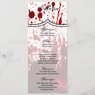 4x9.25 Menü Cards Spritzer Vampire Gothic Einladung