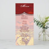 4x9.25 Menükarten Afrikanische Safari Giraffe Sun Einladung (Stehend Vorderseite)