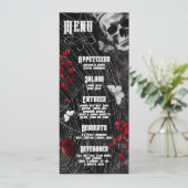 4x9.25 Menükarten, die Adeline Zade Meadows Za Einladung (Stehend Vorderseite)