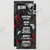 4x9.25 Menükarten, die Adeline Zade Meadows Za Einladung (Vorne/Hinten)