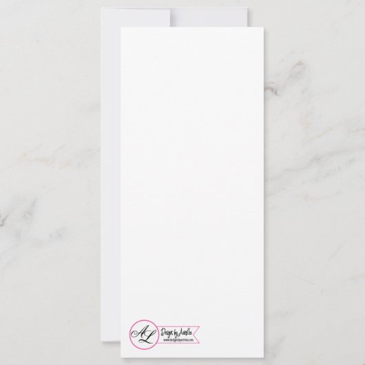 4x9,25 Menükarten Weizen auf Burlap Sack Country R Einladung (Rückseite)