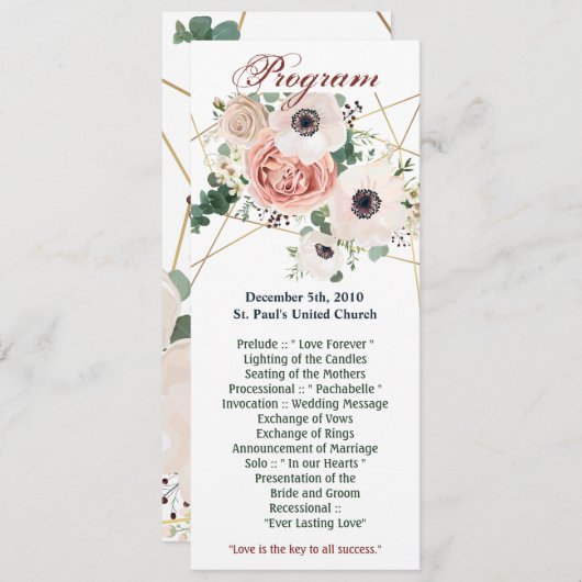 4x9.25 Programm Karten Geometrische Gartengarten R (Vorne/Hinten)