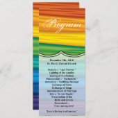 4x9.25 Programm Karten lgbtq Regenbogenflagge Lesb (Vorne/Hinten)