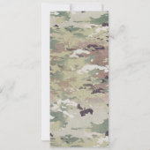 4x9.25 Programmkarten Army OCP Camouflage Uniform Einladung (Rückseite)