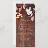 4x9.25 Programmkarten Baumwollzweig auf der Dunkel Einladung (Vorderseite)