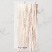 4x9.25 Programmkarten fördern rustikalen Western Einladung (Rückseite)