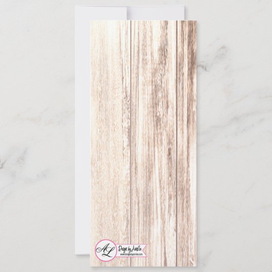 4x9.25 Programmkarten fördern rustikalen Western Einladung (Rückseite)