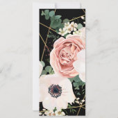 4x9.25 Programmkarten Geometrische Gartengarten Ro Einladung (Rückseite)