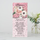 4x9.25 Programmkarten Geometrische Gartengarten Ro Einladung (Stehend Vorderseite)