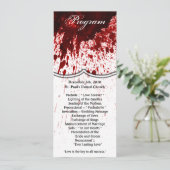 4x9.25 Programmkarten Spritzer Vampire Gothic Einladung (Stehend Vorderseite)