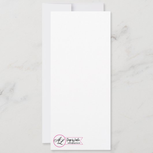 4x9,25 Programmkarten Weiße auf Burlap Sack Countr Einladung (Rückseite)