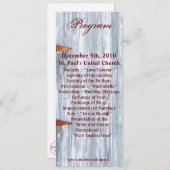 4x9.25 Programmkarten Weißwaschholz-Barntür-Cou Einladung (Vorne/Hinten)