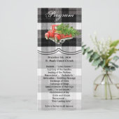 4x9.25 Programmkarten XMAS Truck Buffalo Kariert B Einladung (Stehend Vorderseite)