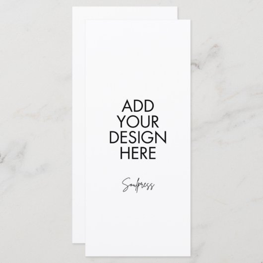 4x9" Benutzerdefinierte Menükarte (Vorne/Hinten)