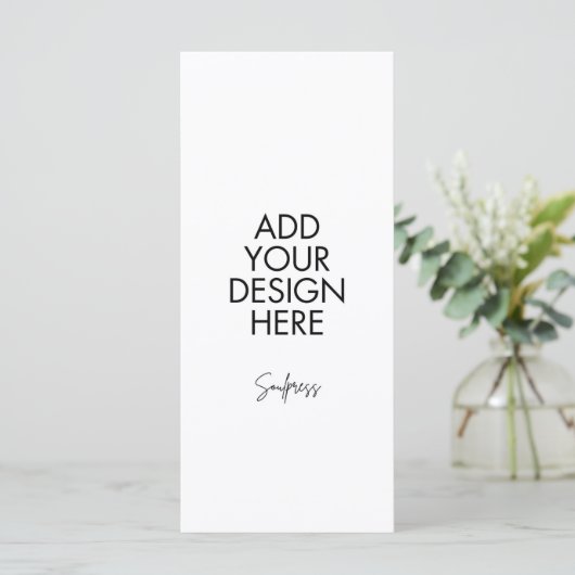 4x9" Benutzerdefinierte Menükarte (Stehend Vorderseite)