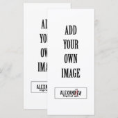 4x9" Flachkarte Menükarte (Vorne/Hinten)