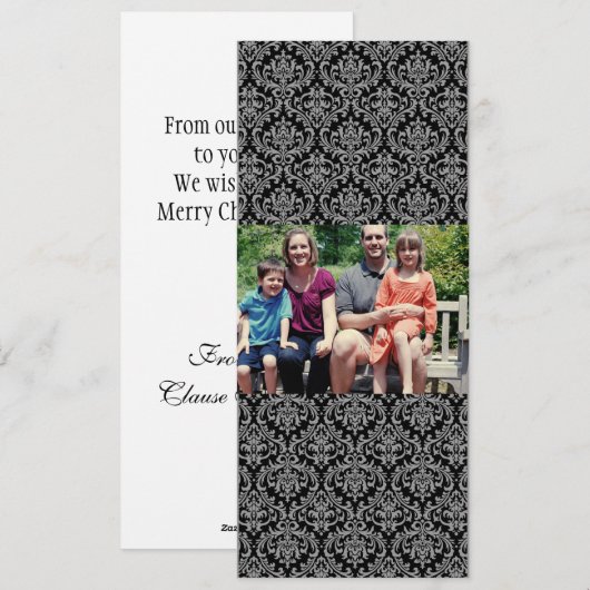 4x9 Foto Weihnachtskarte Feiertagskarte (Vorne/Hinten)