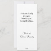 4x9 Foto Weihnachtskarte Feiertagskarte (Rückseite)