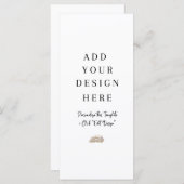 4x9" Menü oder Programm Benutzerdefinierter Entwur (Vorne/Hinten)