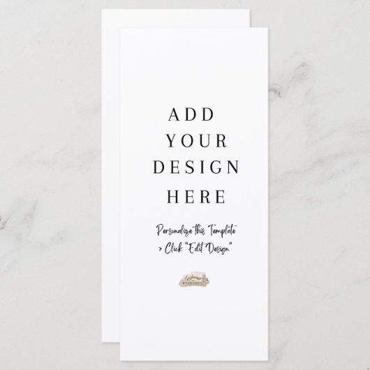 4x9" Menü oder Programm Benutzerdefinierter Entwur (Vorne/Hinten)