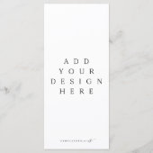 4x9" Menü oder Programm Benutzerdefinierter Entwur (Rückseite)