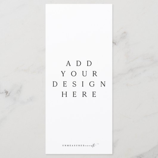 4x9" Menü oder Programm Benutzerdefinierter Entwur (Rückseite)