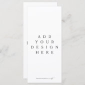 4x9" Menü oder Programm Benutzerdefinierter Entwur (Vorne/Hinten)