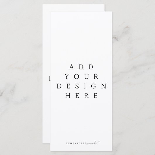 4x9" Menü oder Programm Benutzerdefinierter Entwur (Vorne/Hinten)