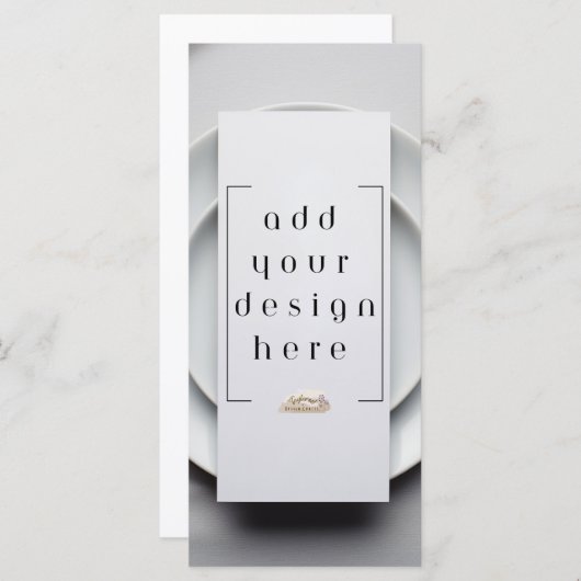 4x9" Menü oder Programm Benutzerdefinierter Entwur (Vorne/Hinten)