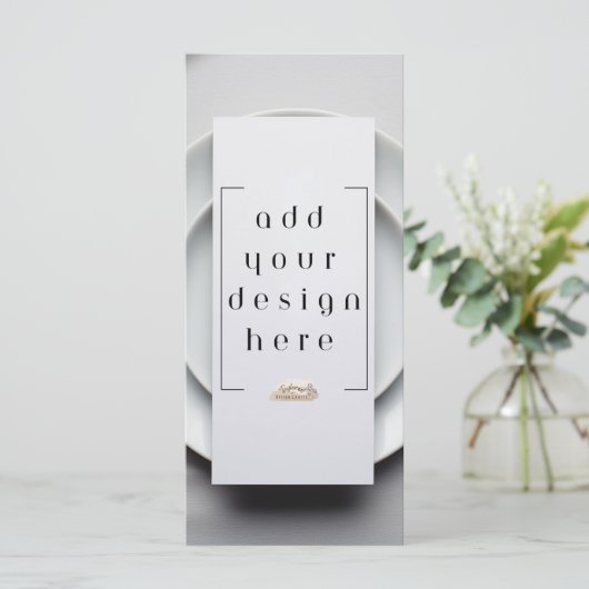 4x9" Menü oder Programm Benutzerdefinierter Entwur (Stehend Vorderseite)