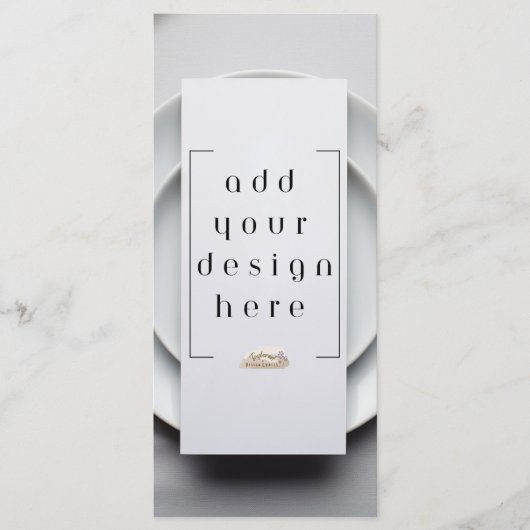 4x9" Menü oder Programm Benutzerdefinierter Entwur (Vorderseite)