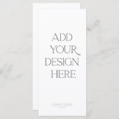 4x9" Menü oder Programmausdruck Menükarte (Vorne/Hinten)