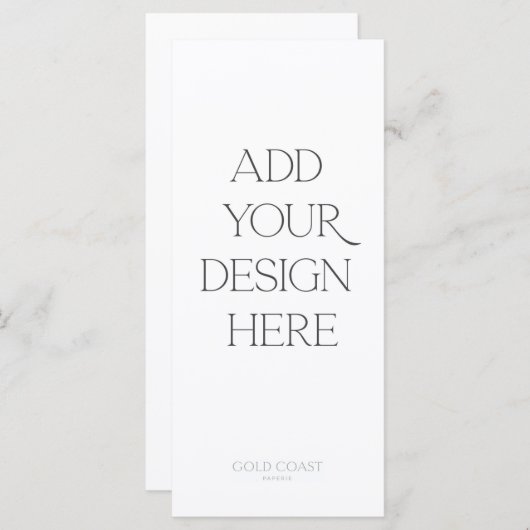 4x9" Menü oder Programmausdruck Menükarte (Vorne/Hinten)