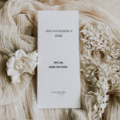 4x9" Menu or Program Printing Menükarte