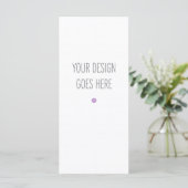 4x9 Menü/Programmvorlage Menükarte (Stehend Vorderseite)