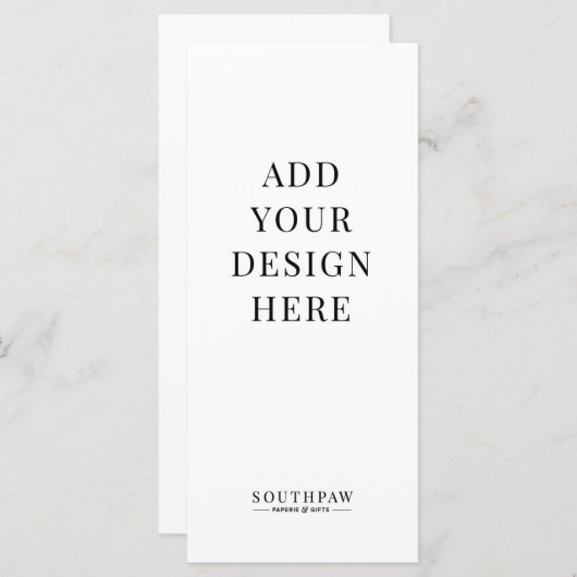 4x9" Menükarten Benutzerdefiniert Print (Vorne/Hinten)