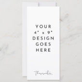 4x9" Vorlage für das Programmmenü (Rückseite)