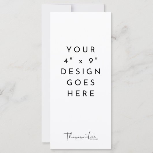 4x9" Vorlage für das Programmmenü (Rückseite)