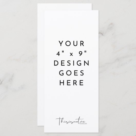 4x9" Vorlage für das Programmmenü (Vorne/Hinten)